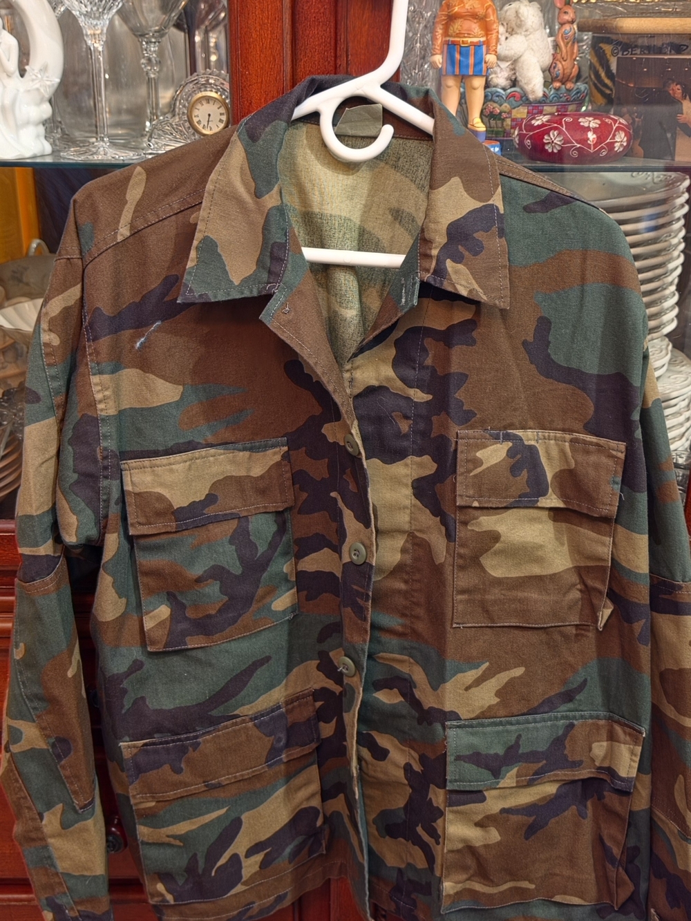 Classic Camouflage Field Shirt Jacket - Green/Brown